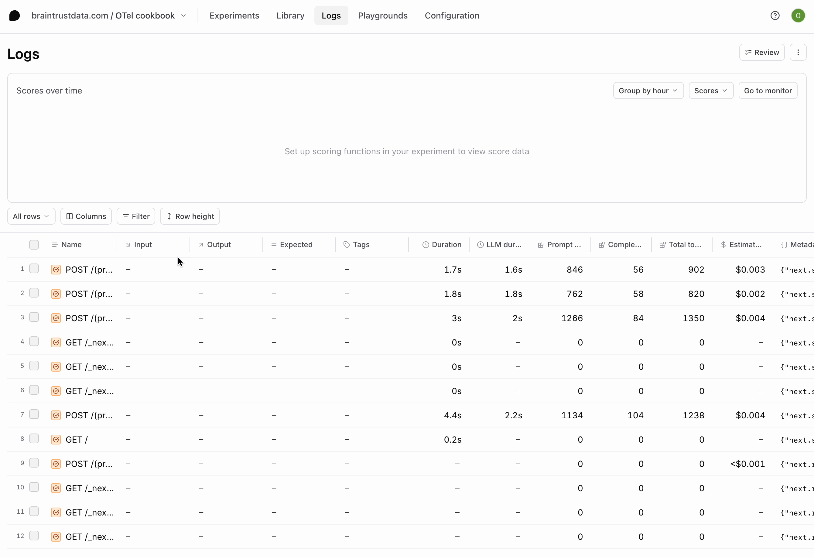 Filter using BTQL