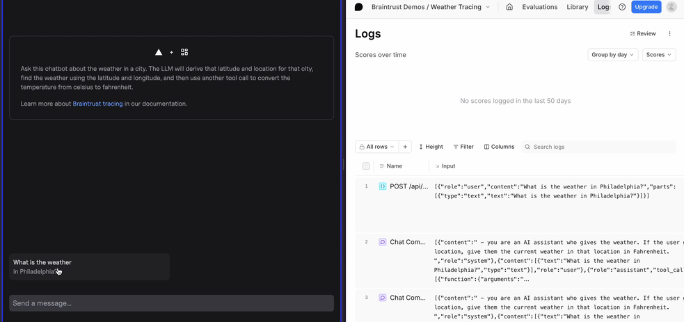 using wrapTraced